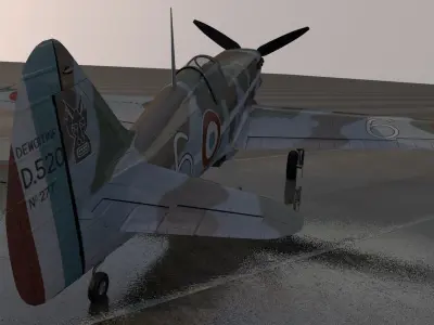 Dewoitine D-520 3D model