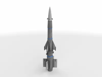surface to air missile 3D model