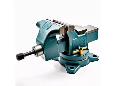 Heavy Duty Bench Vise for 3D print Free low-poly 3D model