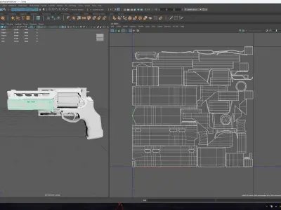  FIREARM FOR LOW POLY GAME Low-poly 3D model