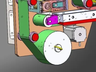 Laminating machine of separate module 3D model