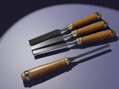 chisel Low-poly 3D model purchase