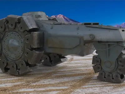 Alkett VsKfz 617 Minenrumer Vray and Mental Ray 3D model