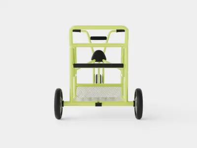 tricycle Low-poly 3D model by LibraryOf3D