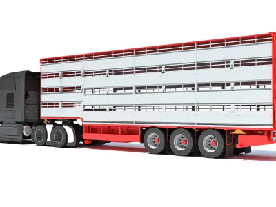 Animal Transporter Truck 3D model