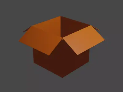 cartoon box 3D model