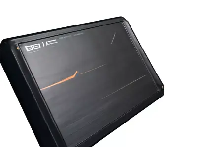 SciFi Data Slate Cracked Screen 3D model