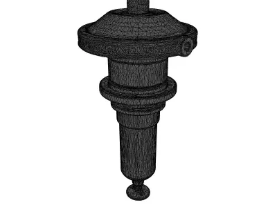 Futuristic Stimpack Injector 3D Model 3D model
