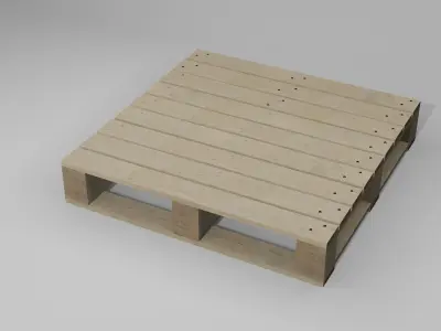 Wooden Pallets Low-poly 3D model purchase