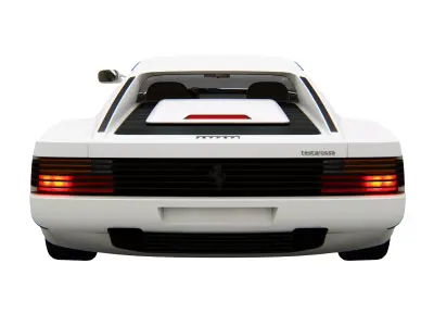 Ferrari 512 Testarossa 1986 Low-poly 3D model