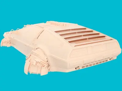 CyberPunk Delorean 3D model