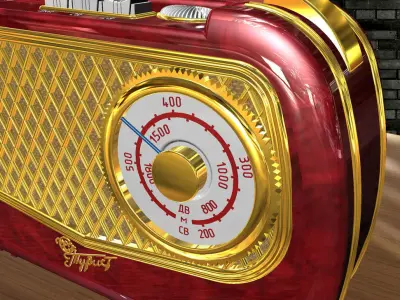 Classic radio 3D model 1 3D model