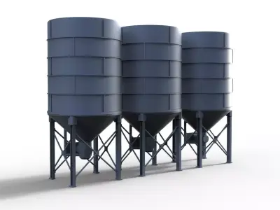 Silo for Harbor or truck parcour 3D print model