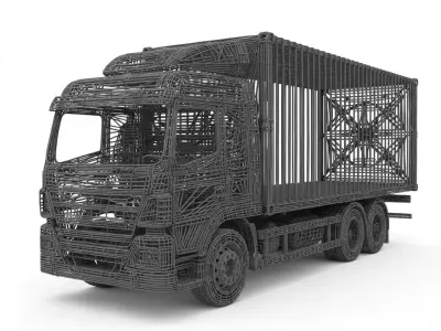 Cargo Truck Transport Model 3D print model by qamqaam