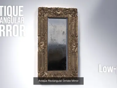 Antique Mirror Collection 3D Model Pack