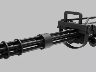Classic Army M134-A2 minigun Free 3D model