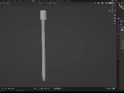 Low poly style Axe  3D model