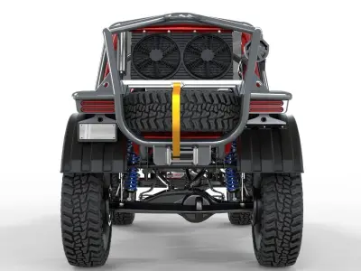 Toyota Land Cruiser S71 Rally Edition Pro Deluxe 2005 3D model