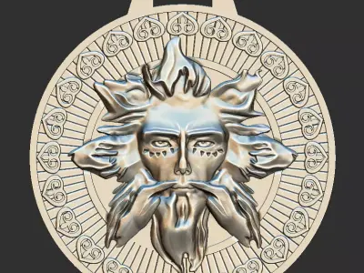 Amulet Dazhdbog 3D model