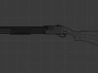ShotGun Free low-poly 3D model get