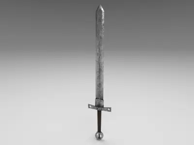 Medieval sword 1 Low-poly 3D model
