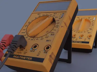Multimeter Low-poly 3D model