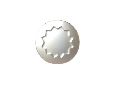 Screw v12 001 Low-poly 3D model