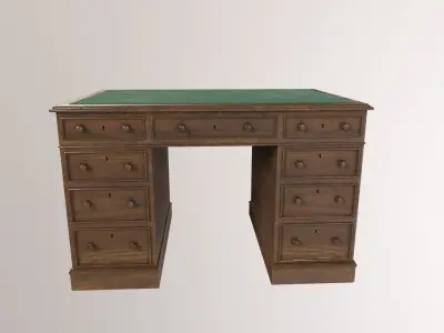 1930 Desk Office Low-poly 3D model