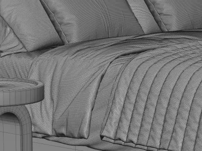 West Elm Shelter Bed 3D model purchase