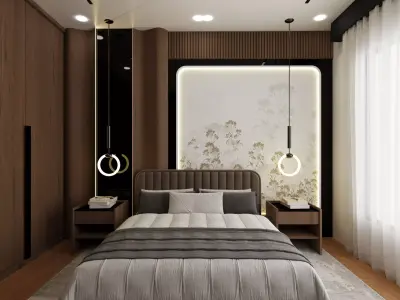 luxury bedroom Free 3D model
