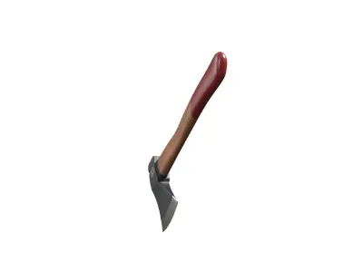 Axe Wooden Low-poly 3D model