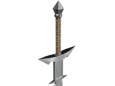 Chaossword Low-poly 3D model