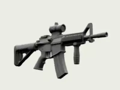 3dmodel machine gun 3D model