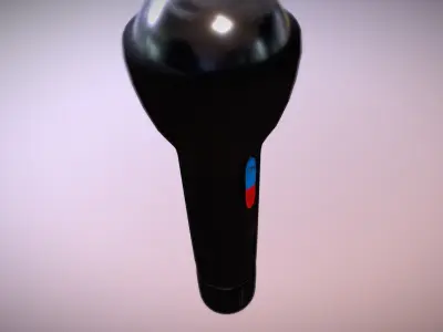 low poly Flashlight stylus pen Free low-poly 3D model