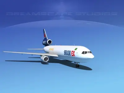 Douglas DC-10 BrasilEx 3D model