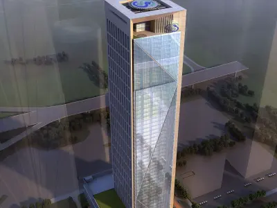 3Dmax fashion city commercial square building 453 3D model