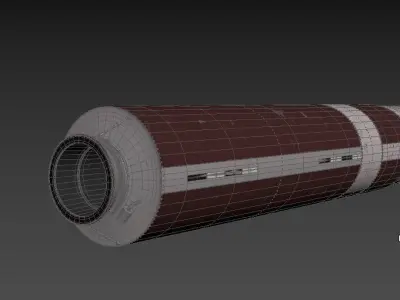 Trident D5 SLBM Missile 3D model