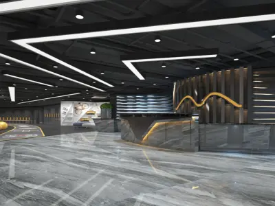 Gym Club 01 3D model
