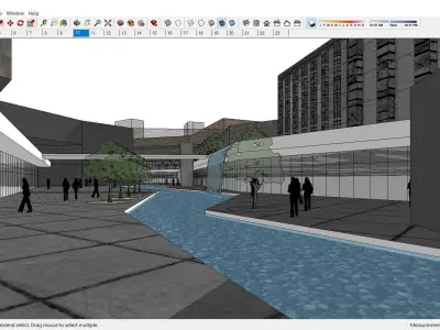 Sketchup Commercial Complex 143 3D model