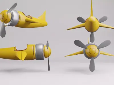Plane Toy 3D model 3D model