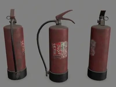 Fire Extinguisher Low-poly 3D model 40