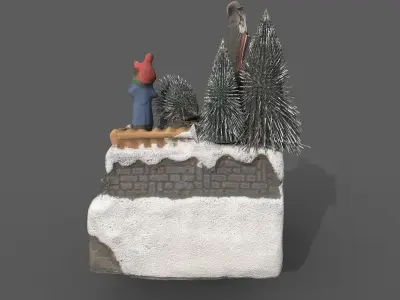 Gift box Low-poly 3D model buy