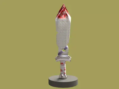 Sword low poly game ready Low-poly 3D model