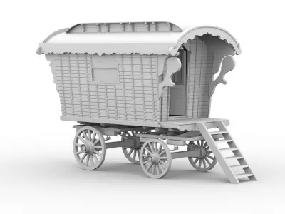 Gypsy Caravan 3D model