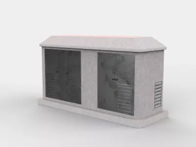 substation transformer   3D model
