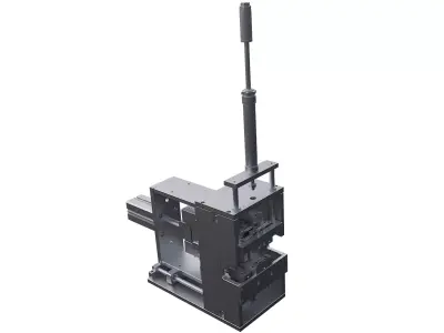 Single power wire stripping and twisting equipment 3D model