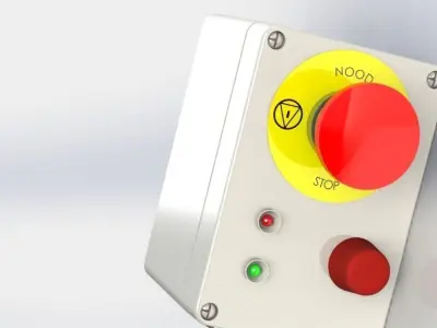 Emergency Button 3D model purchase