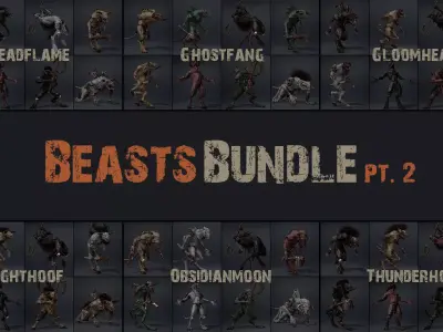 Beast Bundle Part 2 3D Model Pack