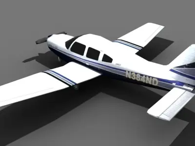 Piper Arrow Low-poly 3D model