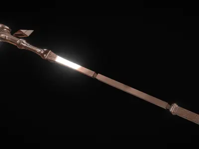 Egyptian staff - 3D printing - Cosplay 3D print model